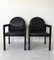 Black Leather and Wood Armchair from Bulo, 1980s 5