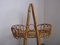 Small Rattan & Bamboo Serving Trolley, 1950s 13