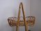 Small Rattan & Bamboo Serving Trolley, 1950s, Image 13