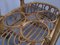 Small Rattan & Bamboo Serving Trolley, 1950s 2