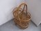 Small Rattan & Bamboo Serving Trolley, 1950s 11
