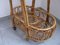 Small Rattan & Bamboo Serving Trolley, 1950s, Image 9