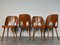 Beech Chairs by Oswald Haerdtl for TON, 1950s, Set of 4 2
