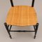 Mid-Century High Back Ebonized Chiavari Chairs, Set of 2 4