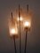 Lámpara de pie alemana Mid-Century modern con tres luces, años 50, Imagen 5