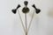 Lámpara de pie italiana Mid-Century minimalista de latón en negro de Stilnovo, años 50, Imagen 11
