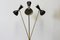 Mid-Century Italian Black Brass Floor Lamp from Stilnovo, 1950s, Image 11