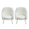 White Italian Armchairs by Marco Zanuso for Arflex, 1950s, Set of 2 2