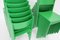 Sillas de comedor Mid-Century de haya en color verde, años 50. Juego de 6, Imagen 5