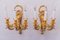 Large Gilt Sconces, 1890s, Set of 2 1