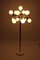 Lámpara de pie atómica Mid-Century de latón con 13 brazos de Trix & Robert Haussmann, años 60, Imagen 4