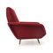 Fauteuil Mid-Century Bordeaux, Italie 6