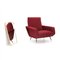 Mid-Century Italian Burgundy Armchair 11