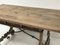 Antique French Bleached Oak Drapers Table 2