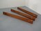 No. 140 Teak Wall Racks by Aksel Kjersgaard for Odder Møbler, 1960s, Set of 3, Image 15