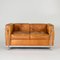 Canapé LC2 en Cuir Cognac par Le Corbusier pour Cassina, 1980s 1