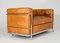 Canapé LC2 en Cuir Cognac par Le Corbusier pour Cassina, 1980s 8