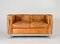 LC2 Cognac Leather Sofa by Le Corbusier for Cassina, 1980s 5