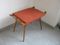 Danish Teak & Upholstery Stool, 1970s, Image 1