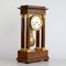 Antique French Empire Gridiron Walnut Mantel Clock from Coquet a Paris 2