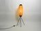 Lampadaire Tripode Mid-Century avec Abat-jour en Plastique 5