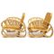 Rattan & Wicker Armchairs, 1970s, Set of 2 3