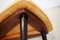 Mesa de centro baja de madera con trípode de Anzani, años 50, Imagen 15