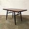 Pirkka Table with Red Brown Wooden Top by Ilmari Tapiovaara, 1950s 1