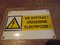 Vintage Industrial Enamel Warning Sign, 1970s, Image 2