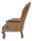 Fauteuil Victorien Antique en Velours 2