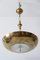 Art Deco 3-Flamed Brass Pendant Lamp or Chandelier, 1930s, Image 11