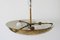 Art Deco 3-Flamed Brass Pendant Lamp or Chandelier, 1930s 17