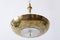 Art Deco 3-Flamed Brass Pendant Lamp or Chandelier, 1930s 13
