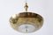 Art Deco 3-Flamed Brass Pendant Lamp or Chandelier, 1930s, Image 13