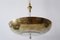 Art Deco 3-Flamed Brass Pendant Lamp or Chandelier, 1930s 15