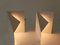 Lámparas de mesa auxiliar de diseño de origami de mediados de siglo de Torben Holmbäck para B. J. Metal, años 70, set de 2, Imagen 10
