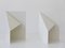 Lámparas de mesa auxiliar de diseño de origami de mediados de siglo de Torben Holmbäck para B. J. Metal, años 70, set de 2, Imagen 1