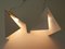 Lámparas de mesa auxiliar de diseño de origami de mediados de siglo de Torben Holmbäck para B. J. Metal, años 70, set de 2, Imagen 12