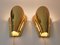 Mid-Century Brass Wall Lamps, 1970s, Set of 2 6