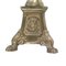 Lámpara antigua en forma de candelabro de bronce dorado, década del 1600, Imagen 8