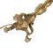 Antique Gilt Brass Lamp Holder Candelabrum, 1700s 5