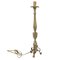 Antique Gilt Brass Lamp Holder Candelabrum, 1700s 2
