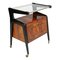 Italian Walnut Dry Bar Cart by Cesare Lacca for Brugnoli Mobili Cantù, 1950s, Image 1