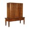 Vintage Walnut Veneer Cabinet 1