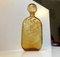 Vintage Yellow Glass Decanter from Empoli, 1970s 1