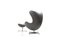 Set mit verstellbarem Egg Chair & Fußhocker von Arne Jacobsen für Fritz Hansen, 1971, 2er Set 3