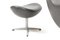 Reclining Egg Chair & Ottoman Set by Arne Jacobsen for Fritz Hansen, 1971, Set of 2, Image 19