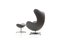 Egg Lehnsessel & Fußhocker von Arne Jacobsen für Fritz Hansen, 1971 7