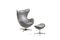 Egg chair reclinabile con poggiapiedi di Arne Jacobsen per Fritz Hansen, 1971, Immagine 9