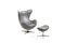 Juego de sillón reclinable y otomana Egg de Arne Jacobsen para Fritz Hansen, 1971, Imagen 9